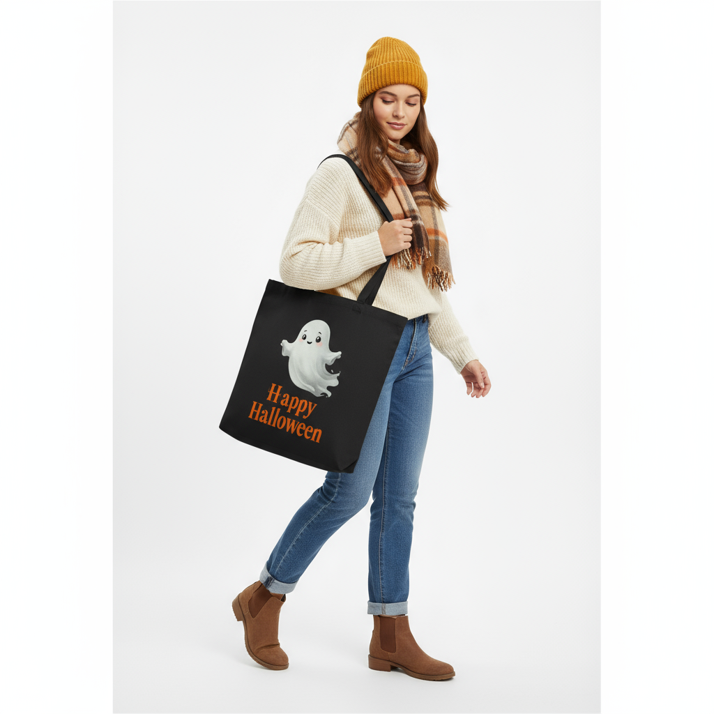 Woman walking with bag