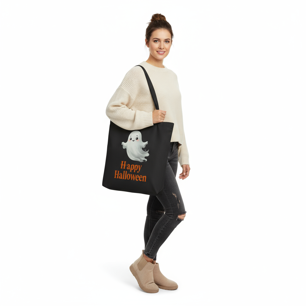 Woman with bag hanging from hand