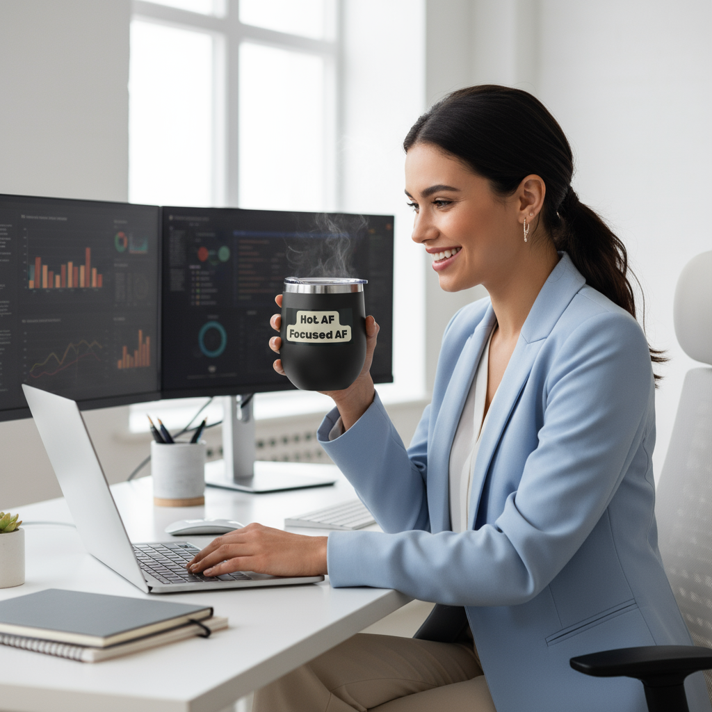 Hot AF Focused AF: The Insulated Wine Tumbler for Ambitious Women Who Do It All
