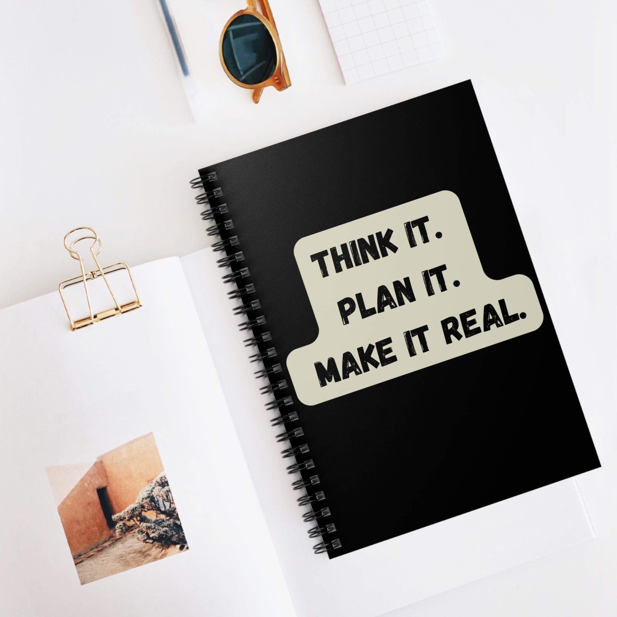 Motivational spiral notebook front cover