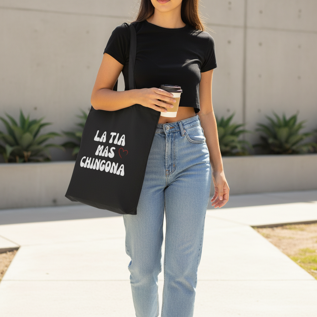 Black crop top shoulder outdoor