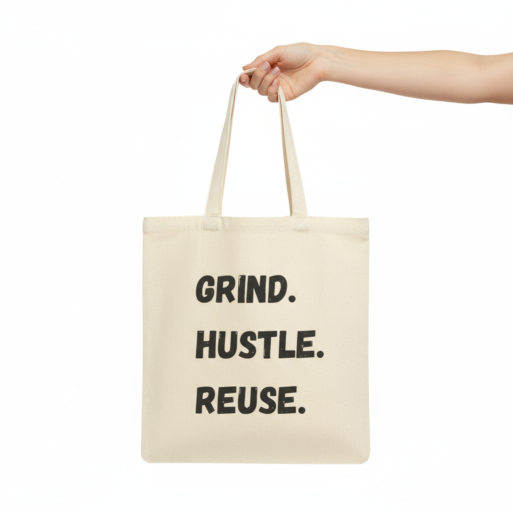 Grind Hustle Reuse - Close-up Detail