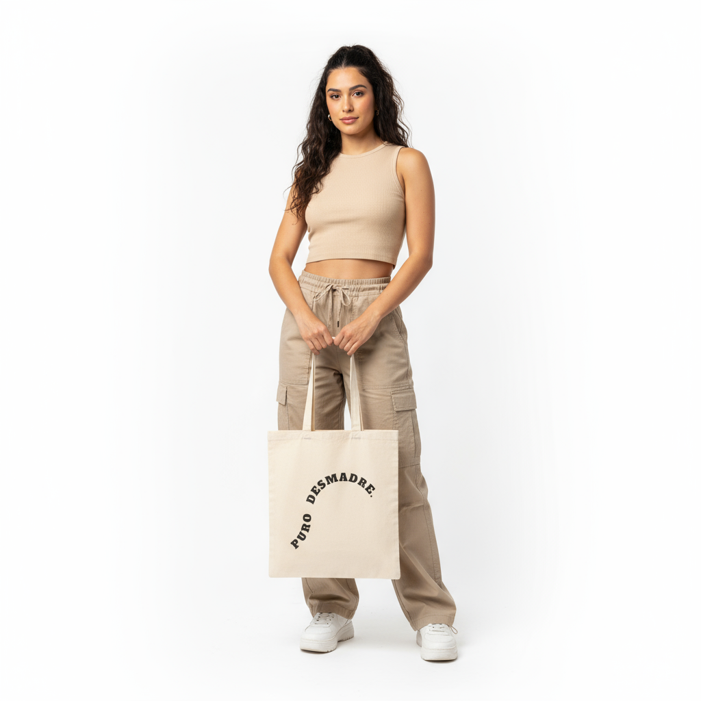 Holding tote standing