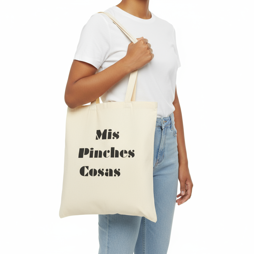 Model holding bag by handles